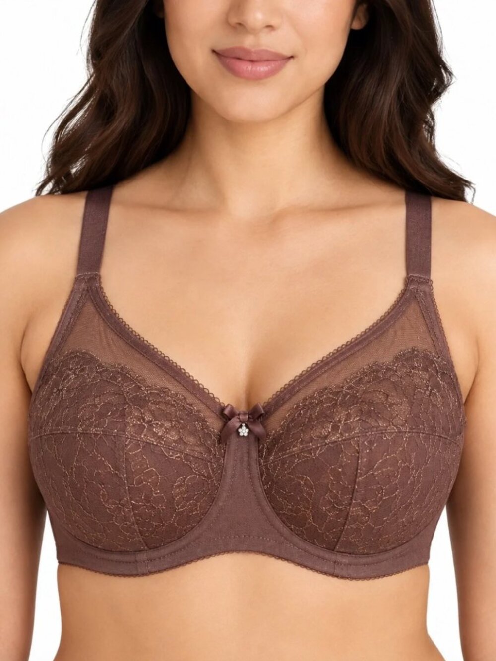 WACOAL Retro Chic Full Figure Underwire Bra Cappuccino Size 36DDD